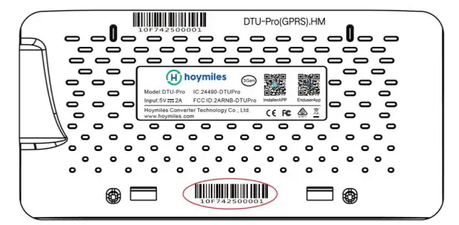 DTU-Pro WiFi Hoymiles Monitoring Module - Peel the serial number label (as circled below)