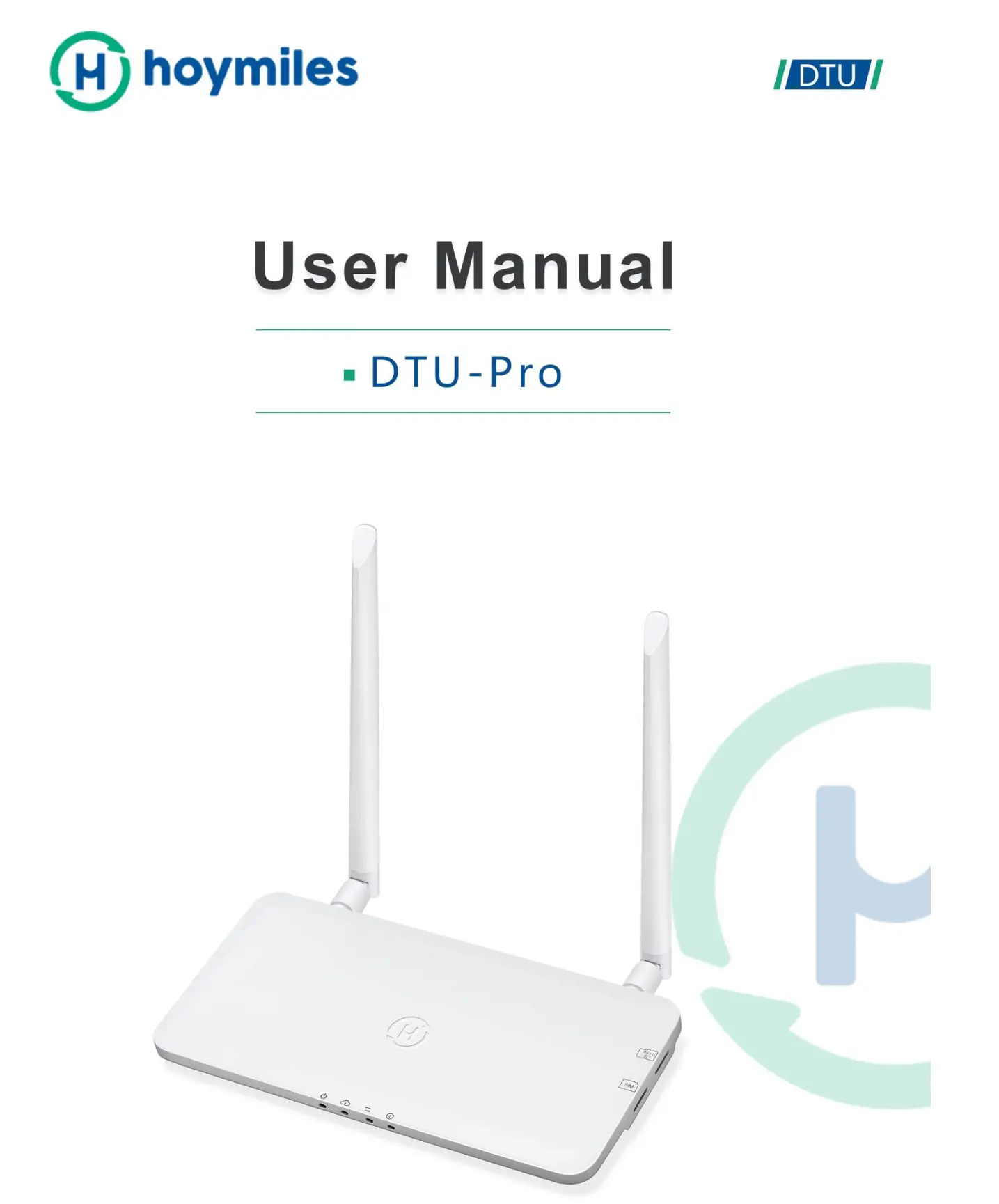 DTU-Pro WiFi Hoymiles Monitoring Module User Manual