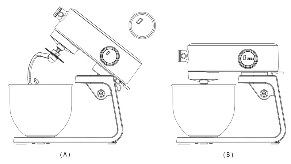 H Koenig km128 Professional Multifunctions Stand Mixer - Rotate