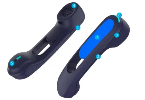 Alcatel-Lucent -ALE-160 -WB- Cordless- Bluetooth -Handset - fig 1