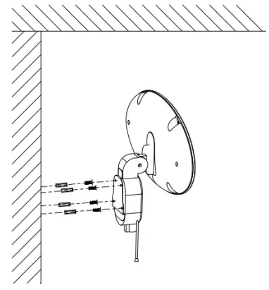 electriQ EQODETALL Outdoor Floor Standing and Wall Hanging Heater User Manual - WALL MOUNTED INSTALLATION