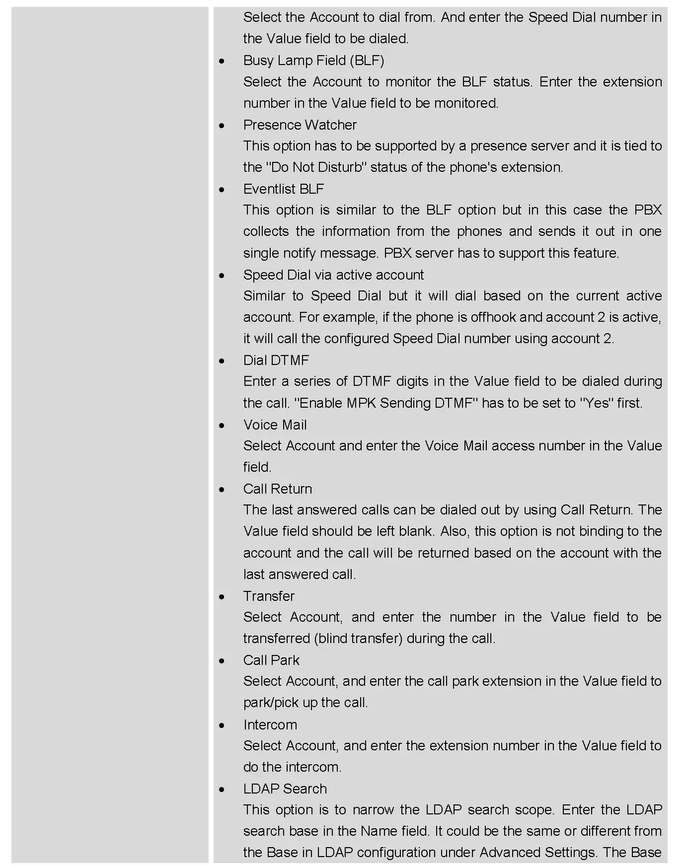 STATUS PAGE DEFINITIONS