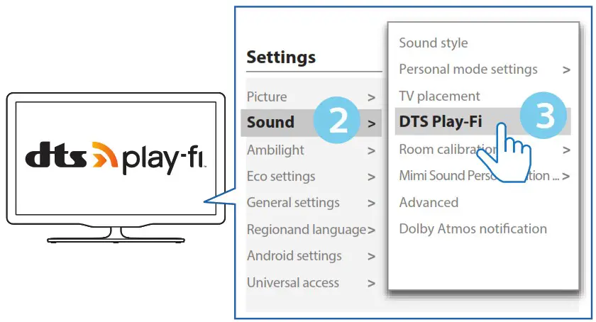 PHILIPS TAW8506 8000 Series Wireless Subwoofer - Connect the subwoofe 2