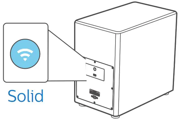 PHILIPS TAW8506 8000 Series Wireless Subwoofer - Connect the subwoofer with Philips