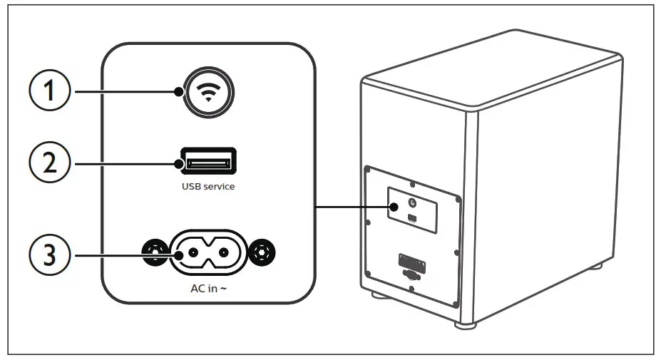 PHILIPS TAW8506 8000 Series Wireless Subwoofer - Subwoofer
