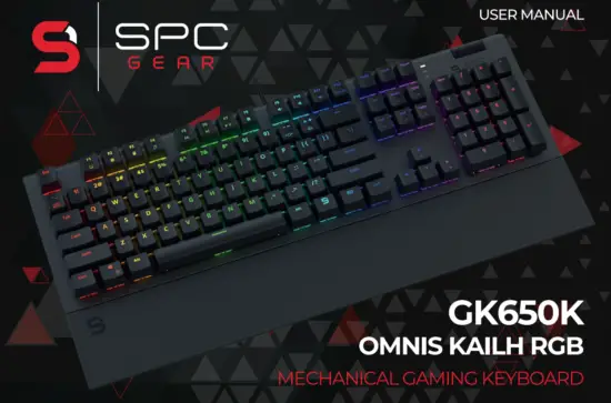 SPC GEAR GK650K Omnis Kailh RGB Mechanical Gaming Keyboard