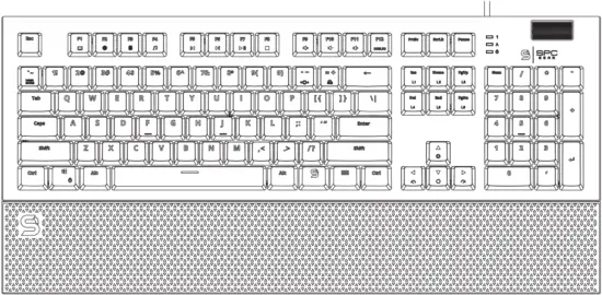 SPC GEAR GK650K Omnis Kailh RGB Mechanical Gaming Keyboard B