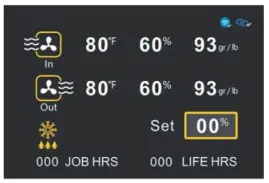 ALORAIR Storm Ultra Industrial Commercial Dehumidifier - Main interface frosting status display 2