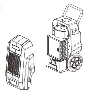 ALORAIR Storm Ultra Industrial Commercial Dehumidifier - Remove the upper two screws