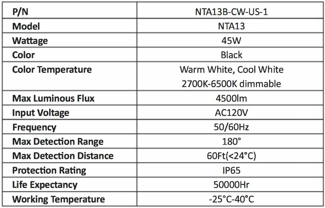novostella -NTA13B-CW-US-1- Smart -Security -Light -19
