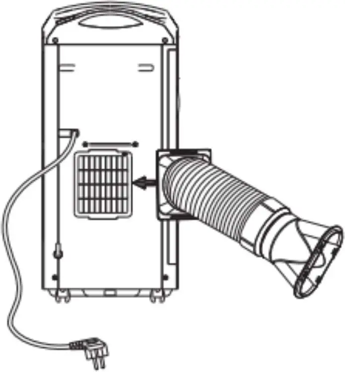 VOSTOK BTU Portable Air Conditioner Duct mount instruction