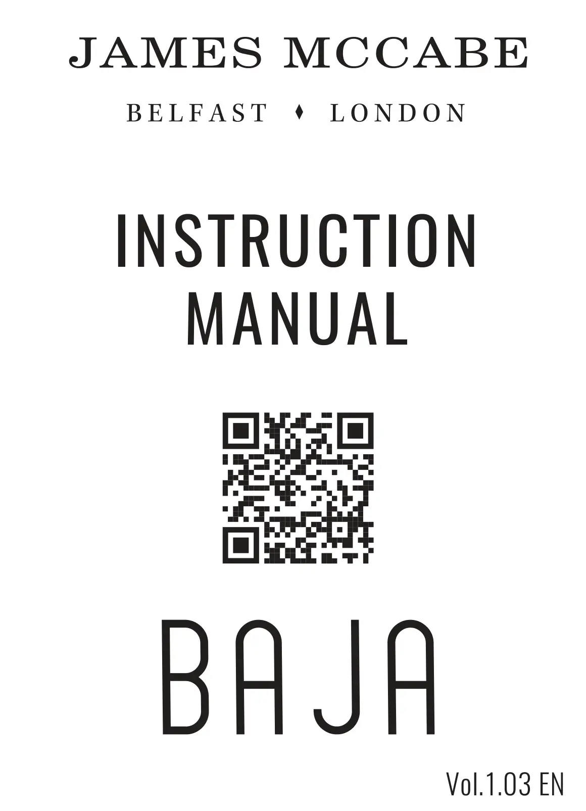 JAMES MCCABE Scrambler Automatic Watch Instruction Manual