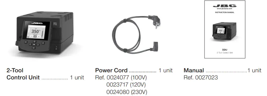 JBC DDU Series DDE-9C 2-Tool Control Unit-fig1