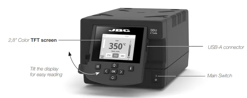 JBC DDU Series DDE-9C 2-Tool Control Unit-fig2