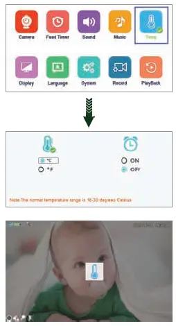 Shenzhen Tris Vision Technology TV-BM308-2MP 5 Inch 1080P Full HD Baby Monitor 12