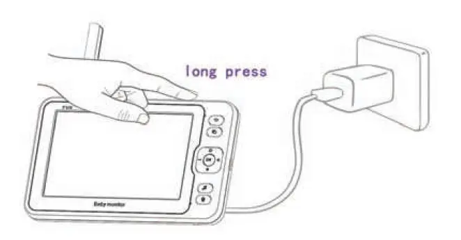 Shenzhen Tris Vision Technology TV-BM308-2MP 5 Inch 1080P Full HD Baby Monitor 6