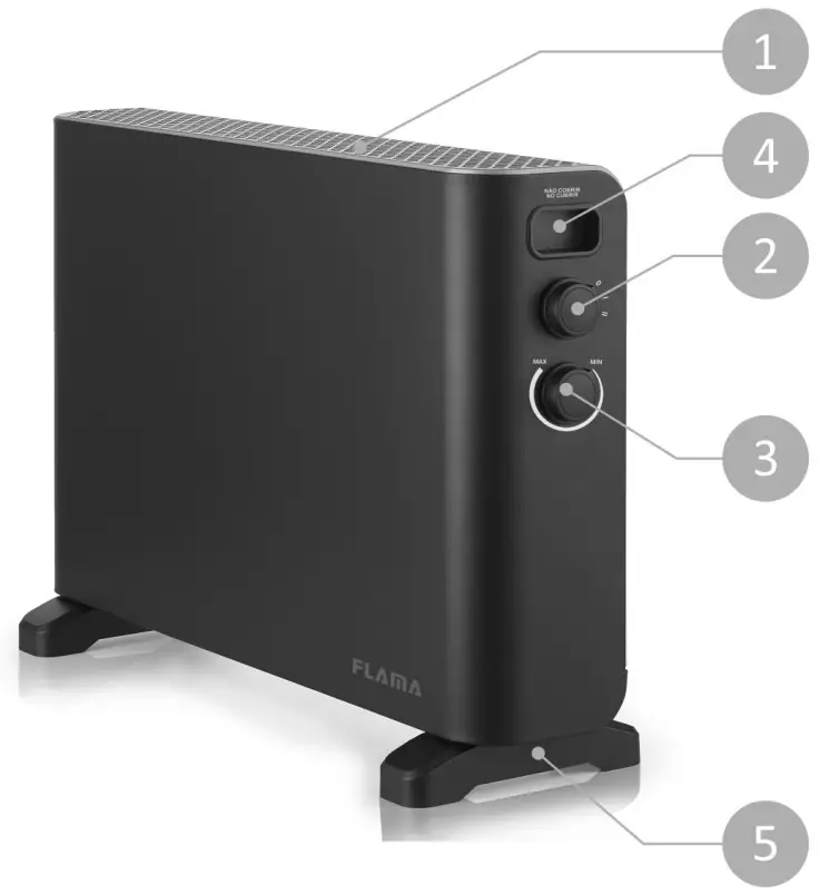 FLAMA 2386FL Convector Heater - 1