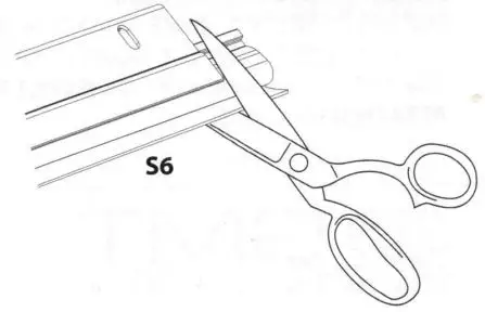 Xcluder XCL-111 Versa-Line Rodent Control Door Sweep Installation Guide - Carefully cut aluminum retainer using hack saw or cut off
