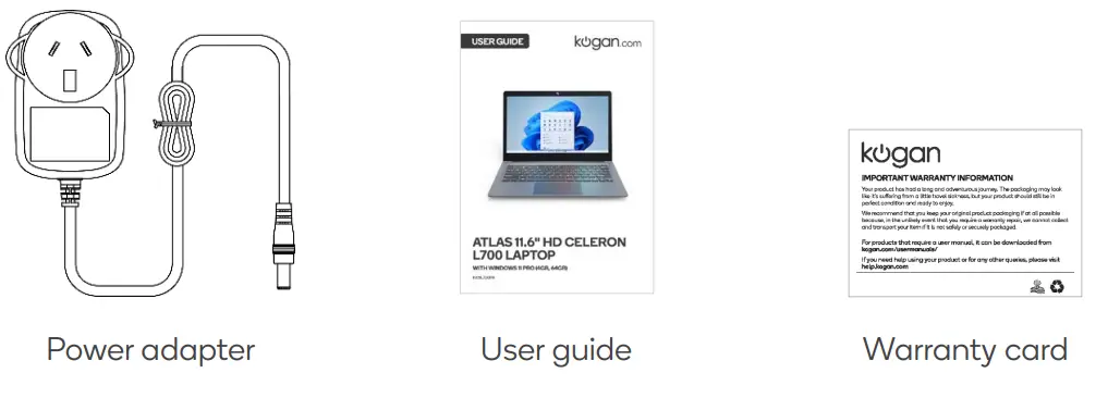 kogan L700 Atlas 11.6 Inch HD Celeron Laptop - fig2