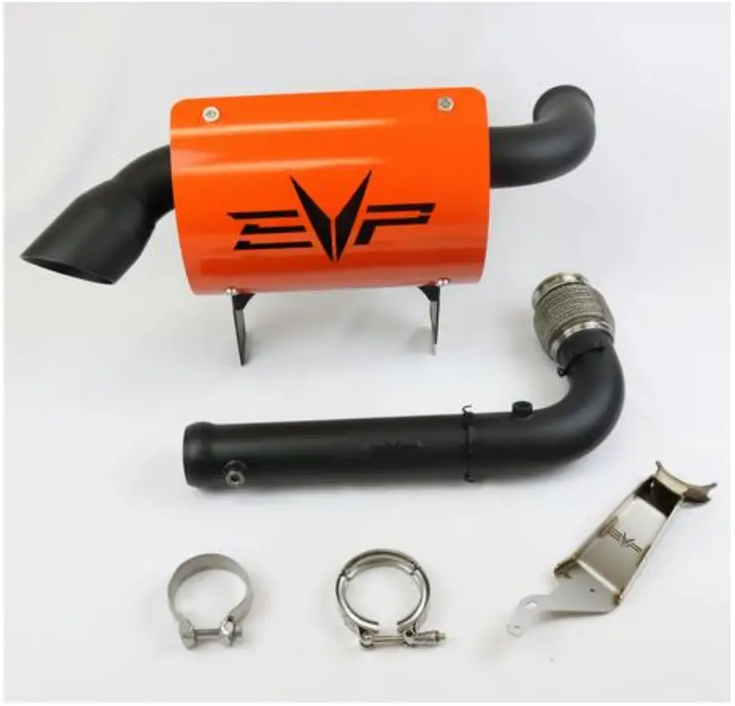 EVOLUTION POWERSPORTS X3 Magnus 3 Inch Full Turbo Back Exhaust with Heat Shield 1