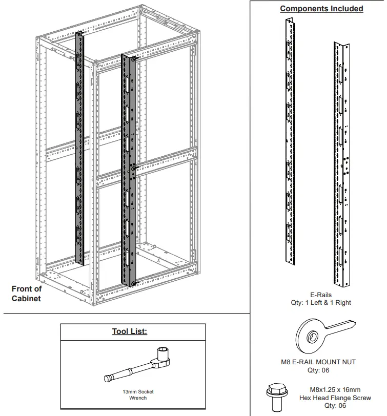 PANDUIT XG RKS7 Series FlexFusion Equipment Rail - fig