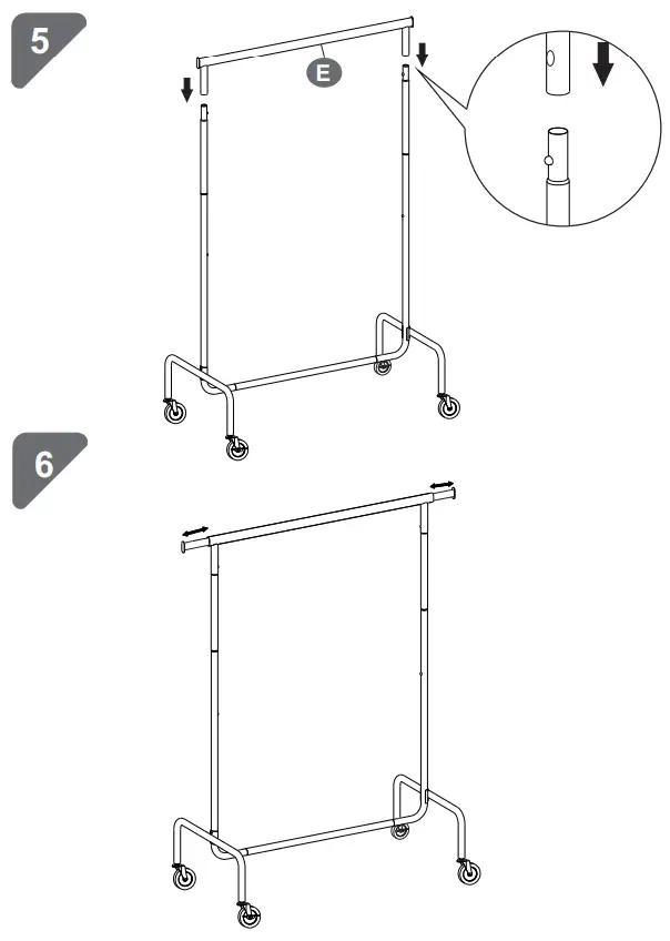 SONGMICS HSR11 Heavy Duty Clothes Rack - FIg 4