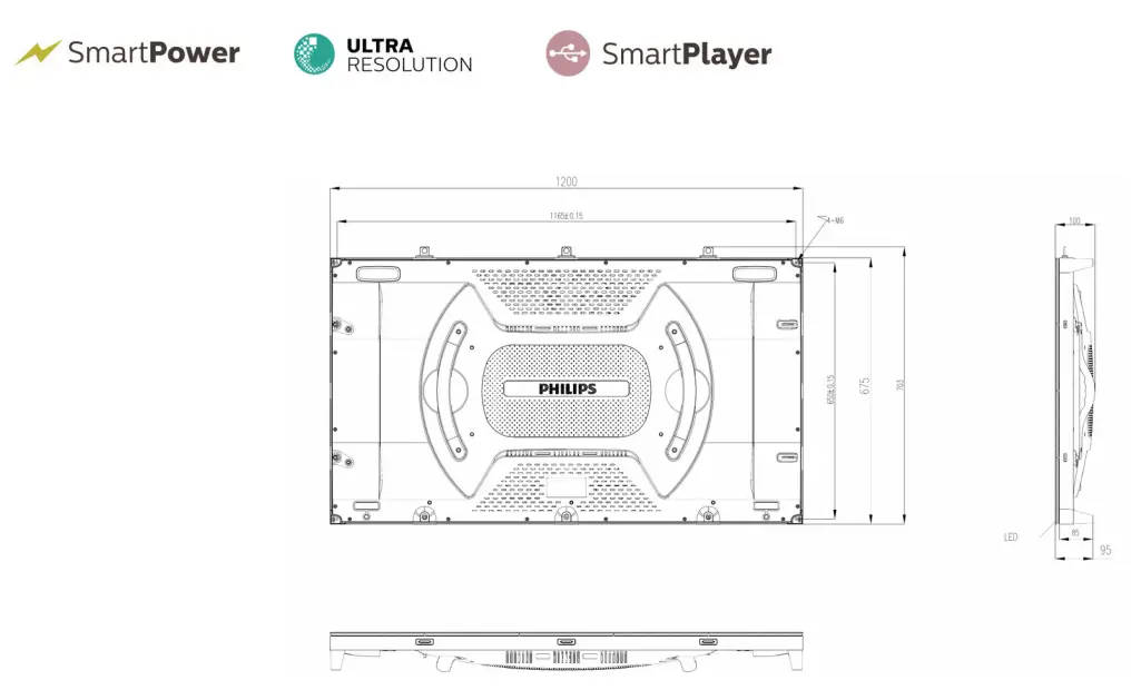 PHILIPS 55BDL9018L 55 Inch Signage Solutions LED Display - Convenience