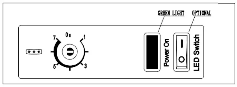 SCANCOOL XS701E Commercial Ice Cream Display Freezer - CONTROL PANEL
