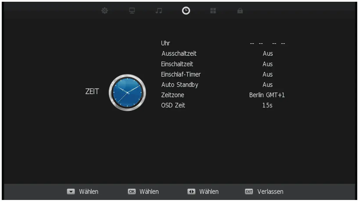 Berger 359820 LED Camping TV with BT - TIME MENU