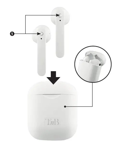 TnB EBXCLUSIVBK Bluetooth Earbuds -