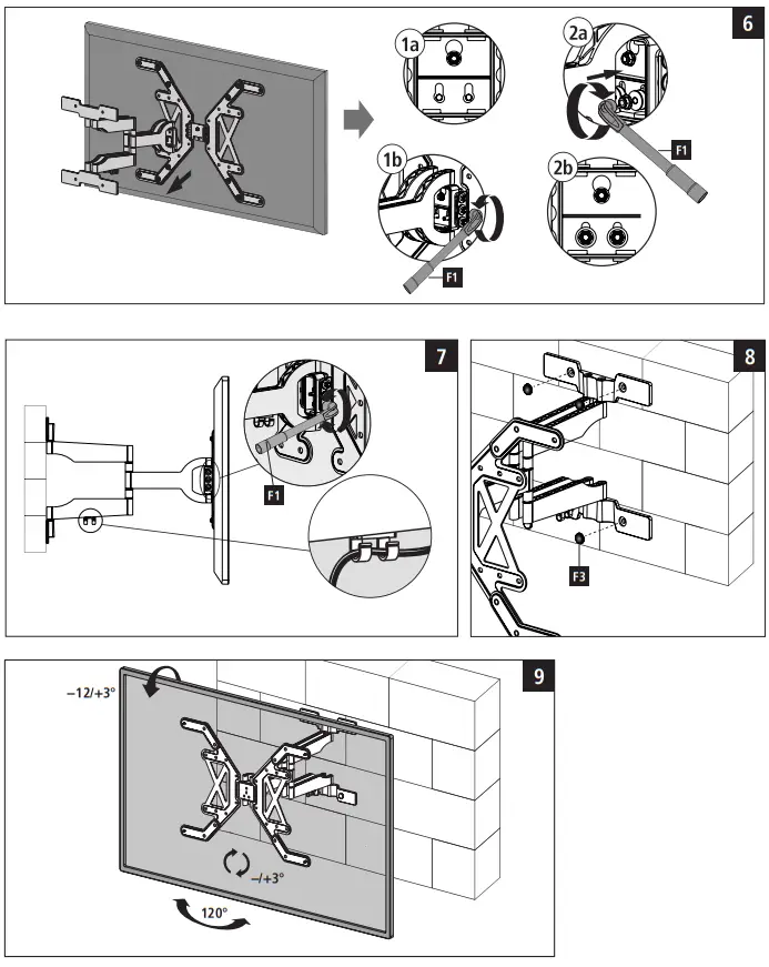 hama 00 118064 TV Wall Bracket - Required tools 4