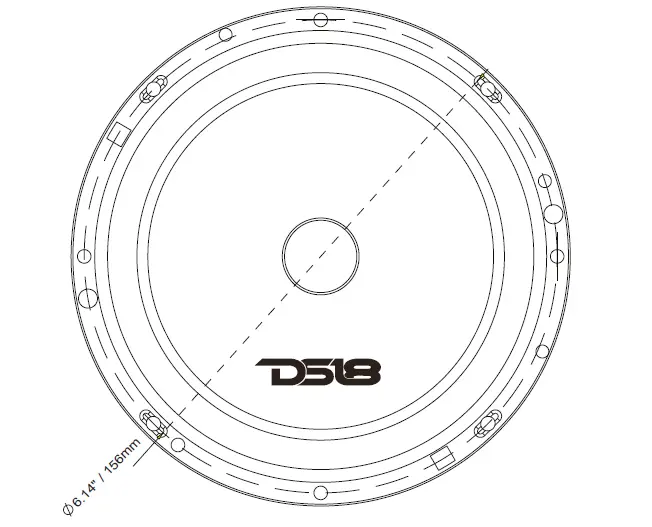 DS18 EXL-SQ65CX 6.5 Inch 2 Way Component Car Speaker System fig 2