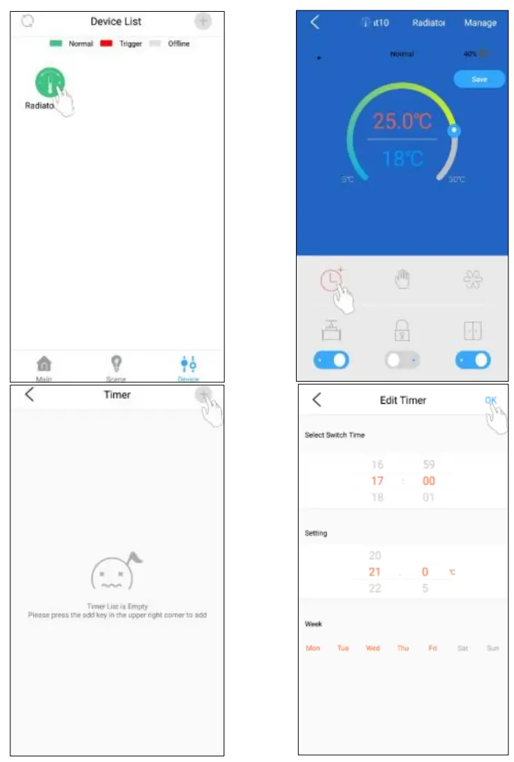 ELRO SF40RV11 Connects Radiator Valve - setting 2