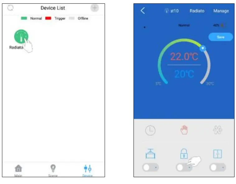 ELRO SF40RV11 Connects Radiator Valve - setting 5