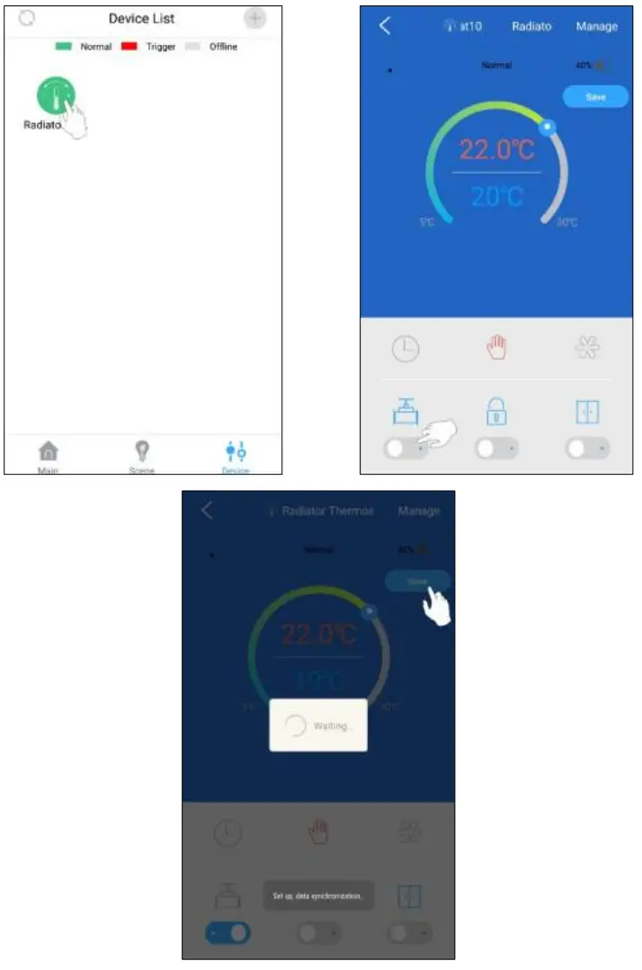 ELRO SF40RV11 Connects Radiator Valve - setting 8