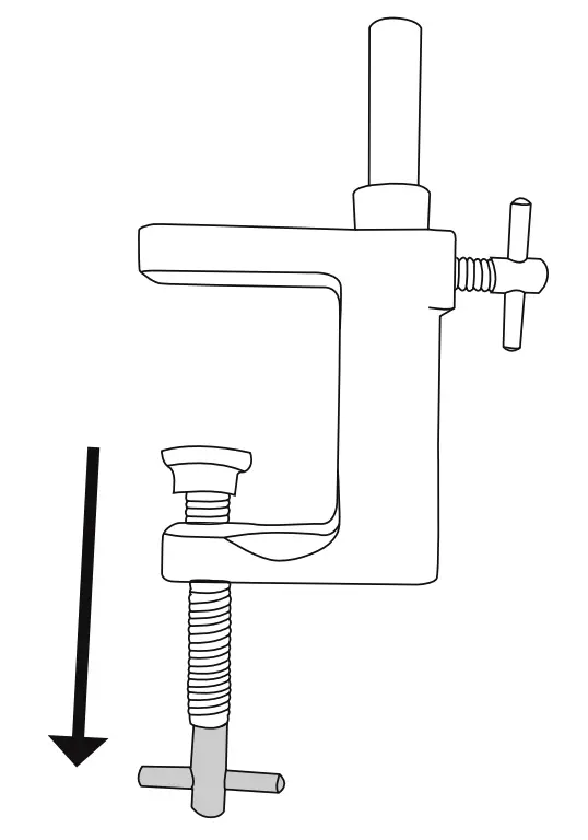 ATTACHING THE C-CLAMP Figure 1