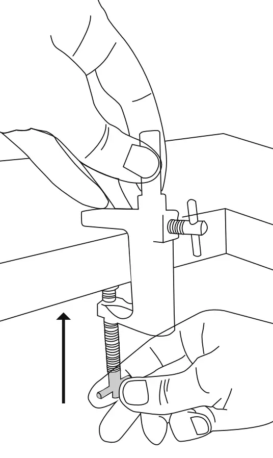 ATTACHING THE C-CLAMP Figure 3