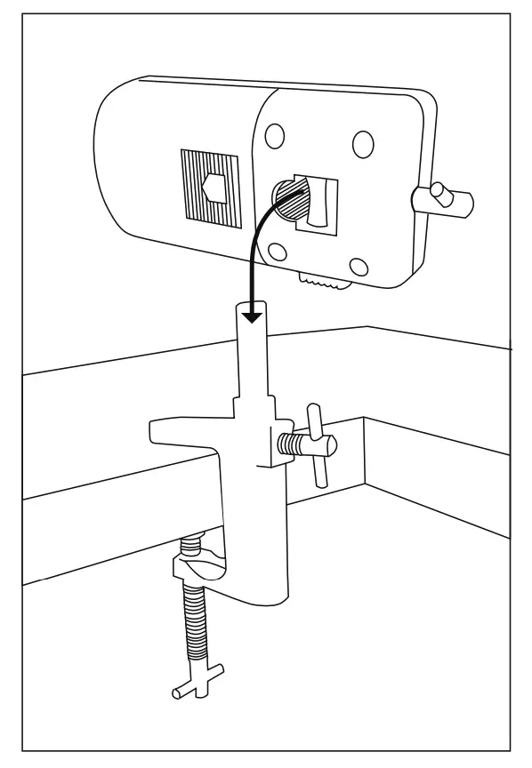 ATTACHING THE MAGNIFIER Figure 1