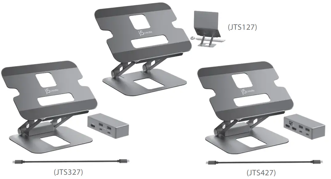 j5create JTS427 Multi-Angle Dual HDMI Docking Stand