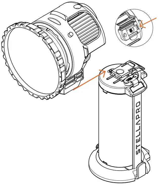 Adorama STELLAPRO reflex Connecting Light To Battery