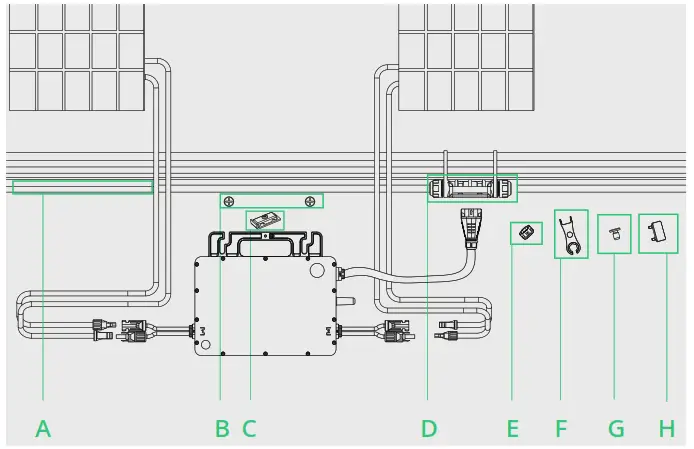 hoymiles HMS-1000-2T Series Microinverter - 1
