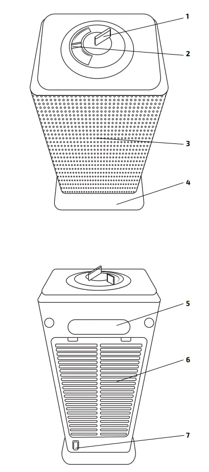 cecotec Ready Warm 6200 Ceramic Sky Portable Ceramic Heater-fig1