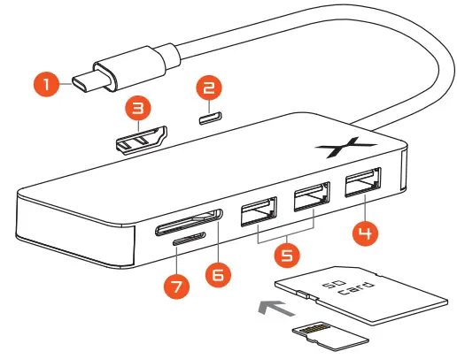 KRUX KRX0136 Force100 USB-C Adapter - Fig1