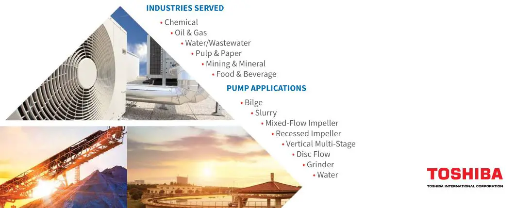 Toshiba Adjustable Speed Drives P9 - INDUSTRIES SERVED & PUMP APPLICATIONS
