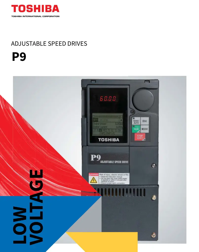 Toshiba Adjustable Speed Drives P9 User Manual