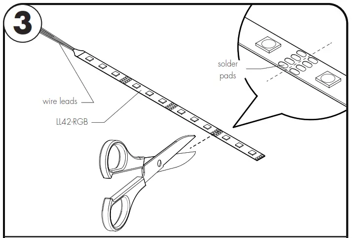 optic arts LLRGBW36-XX LineLED Wet 24V LED Strip Light - fig2
