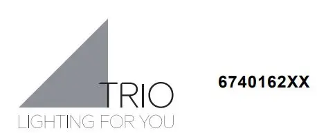 TRIO LIGHTING 6740162XX Square Ceiling Lamp Instruction Manual