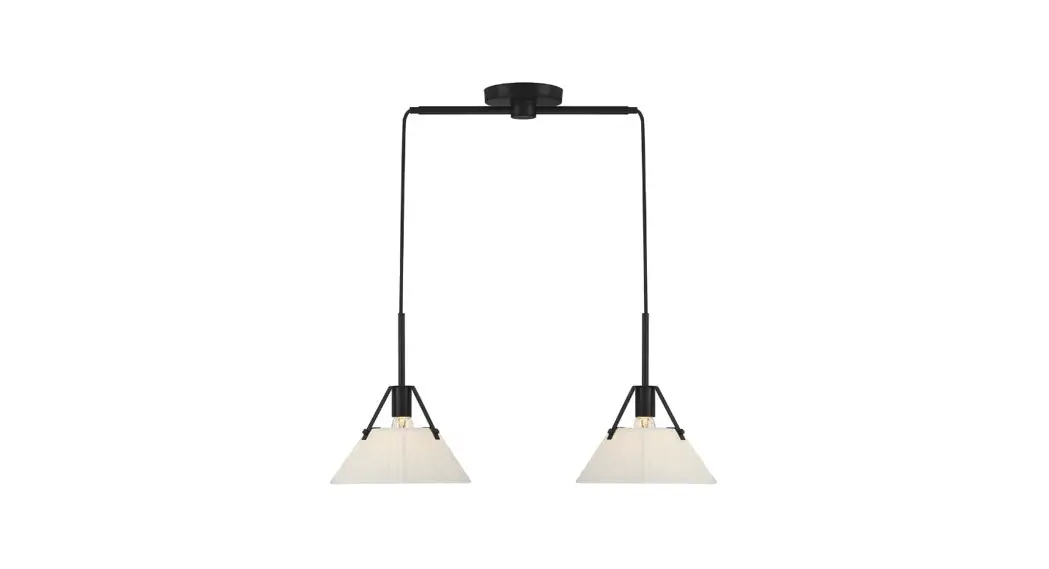 Meridian Lite Trends M100108mbk 2-light Linear Chandelier Instruction Manual