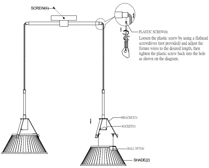 MERIDIAN LITE TRENDS M100108MBK 2 Light Linear Chandelier - Figure