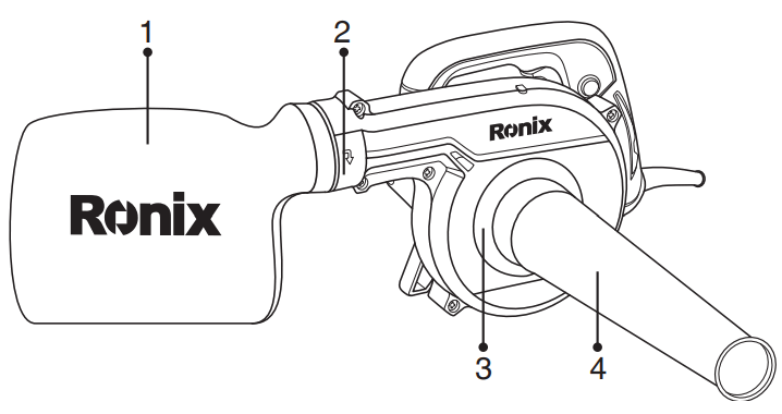 Ronix 1205 Electric Vacuum Blower - ABSORBING